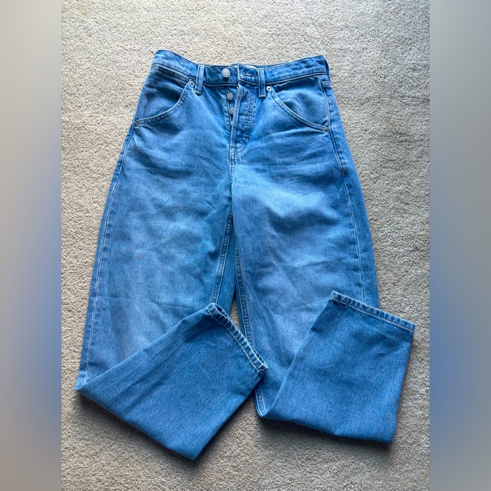 Banana Republic High Rise Rigid Bow Light Wash Denim Jeans- 25P